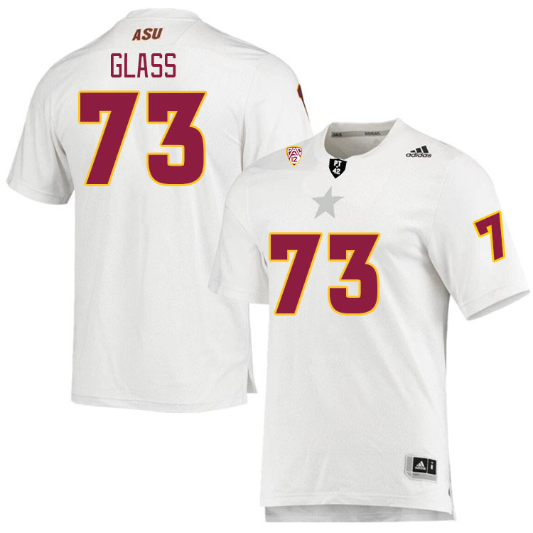 Men #73 Isaia Glass Arizona State Sun Devils College Football Jerseys Stitched Sale-White